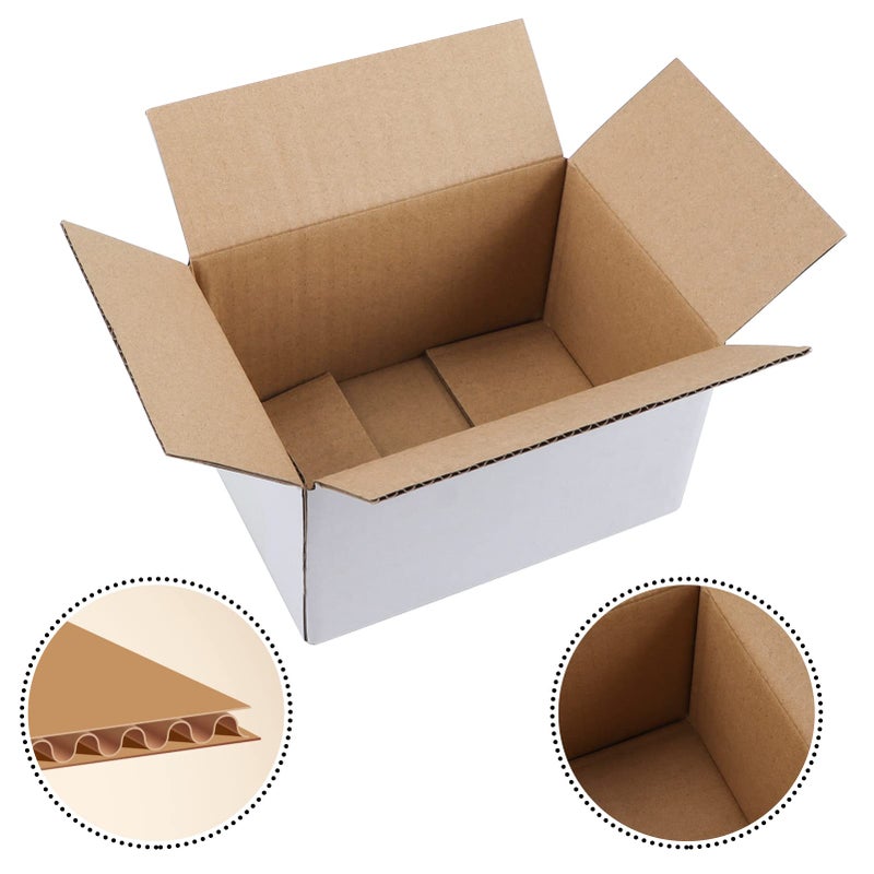 Hoikwo 7x5x4 Inches Small White Shipping Boxes Set of 25, Sturdy Cardboard Boxes for Small Business for Packaging Mailing - Image 3
